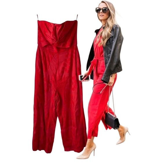 Aijek Natalie Embroidered Colette Wide Leg Jumpsuit - Picture 1 of 12